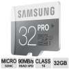Samsung PRO 32GB MicroSDHC Flash Memory Card - Class 10, UHS-1, 90MB/s Read - MB-MG32DA/AM
