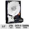 WD Black 2 TB Desktop Hard Drive - 3.5", SATA 6 Gb/s, 64MB Buffer