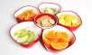 12-Piece Flower-Shaped Food Serving and Storage Set with Lids