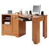 Realspace Magellan Collection Corner Desk, 30"H x 59 1/2"W x 39"D, Honey Maple