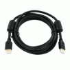 10-Foot Gold Plated HDMI 1.3A Category 2 Certified 28AWG Cable Black with Ferrite Core (3-Pack)