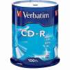 Verbatim  CD-R 80MIN 700MB 52X Branded - 100-pack Spindle + $10 Shop Your Way Points
