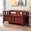 Parker Indoor Storage Bench with Optional Bench Cushion - Dark Oak