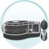 Microsoft Wireless Keyboard + Optical Mouse Blk/Siv (BX2-00004)