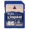 Kingston 8GB SDHC 2.0, Class 4, Model SD4/8GB