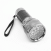 Ultra Bright 19 LEDs Aluminum Flashlight, Black Rubber Grip, Button Switch With Lanyard