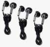 3 Pack: Microsoft Zune Chrome Stereo 3.5mm Earbuds Headphones