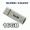 SuperUSB BC Series 16GB USB Flash Drive, Silver