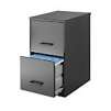 Realspace 2-Drawer Vertical Smart File, 24 1/2"H x 14 1/4"W x 18"D, Charcoal
