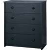 Essential Home Belmont 4 Drawer Dresser Chest - Black
