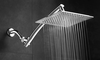 Aquagenix Razor 9" Rainfall Round or Square Showerhead with 15" Arch Arm