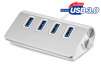 4-Port USB 3.0 Desktop Hub for Mac or PC with 5Gbps Data Transfer Rate
