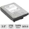 Toshiba 2TB Internal Hard Disk Drive - 3.5" Form Factor, SATA III 6 Gb/s, 7,200 RPM, 64MB Buffer