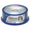 Office Depot Brand DVD+R Recordable Double Layer Media Spindle, 8.5GB/240 Minutes, Pack Of 25
