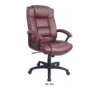 Pneumatic Leather Executive Chair, Burgundy