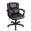 Brenton Studio Briessa Mid-Back Vinyl Chair (Black or Brown)