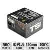 XFX TS Series P1-550G-TS3X 550W PSU - 80+ Gold, Full Wired Cables, 221�F Japanese Capacitors
