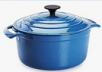 Sandra by Sandra Lee  Blue Porcelain/Cast Iron Dutch Oven