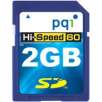 PQI 2GB Hi-Speed 60X SD Card, Ultra Performance Secure Digital Memory Card, Model AE21-2030-0101