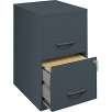 Office Designs Vertical File Cabinet, 18" 2-Drawer, Letter Size (Graphite, Putty or Black)