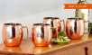 24 Oz. Solid-Copper Moscow Mule Mug 2-Pack