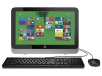 HP - 18-5210 All-in-One PC: 18.5" Monitor, AMD Dual Core 1.35GHz, 2GB RAM, 500GB Hard Drive, Windows 8.1