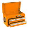 Viper Tool Storage 18" 2 Drawer 18G Steel Mini Chest, Orange