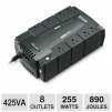 CyberPower Standby Series 425VA UPS - 8 Outlets, 255 Watts, 890 Joules, RJ11 Protection, 6 Ft Cord