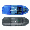 SuperMediaStore USB 2.0 SDHC Card Reader Combo (Blue/Black)