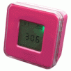 Rotatable Magic Alarm Clock with Calendar and Thermometer,Pink Color