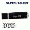 SuperUSB DG Series 8GB USB Flash Drive, Black