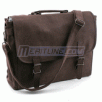 Leatherette Expandable Flap Briefcase Brown