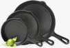 Essential Home Cast Iron 3pc Fry Pan Set