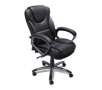 True Seating Executive Leather EZ Chair, Slate