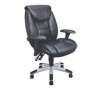 Sealy Leather Multi-Function Managers Chair, Black