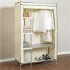 Free-Standing Closet with Five Heavy-Duty Shelves and Hanging Rod