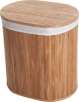 Lavish Home Bamboo Clothes Hamper with Lid and Removable Liner