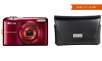 Nikon CoolPix L30 20.1MP Digital Camera with 5x Optical Zoom and Black Leather Case (Manufacturer Refurbished)