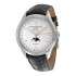 Baume and Mercier Clifton Silver Dial Moonphase Black Alligator Leather Men