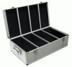 720 CDs/DVDs Capacity Aluminum/Hard Plastic CD Storage Case with Self Clean 360 Sleeves