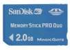 SanDisk 2GB Memory Stick PRO Duo