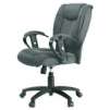 Office Depot Brand Pillow Mesh Fabric Mid-Back Chair, 39"H x 26 3/4"W x 28 1/4"D, Black Frame, Charcoal Gray Fabric
