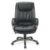 Realspace Soho Harrington High-Back Leather Chair, 45 3/4"H x 26"W x 31"D, Black
