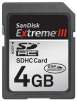 Sandisk 4 GB Extreme III Secure Digital HC Memory Card with MicroMate USB 2.0 Reader