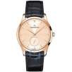 Jaeger LeCoultre Master Grand Ultra Thin Off White Dial 18kt Rose Gold Brown Leather Men