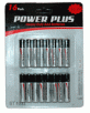 Power Plus AA Size Heavy Duty Battery, 32 Pieces