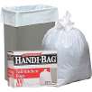 Webster Handi-Bag Trash Bags Super Value Pack, White, 13 Gallon, 100 Bags/Box