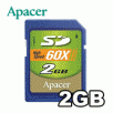 Apacer 2GB 60X Secure Digital (SD) Memory Card