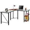 Altra Furniture Aden Corner Glass Computer Desk