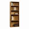 Sauder Beginnings 5 Shelf Wood Bookcase Oak Finish or Cinnamon Cherry Finish